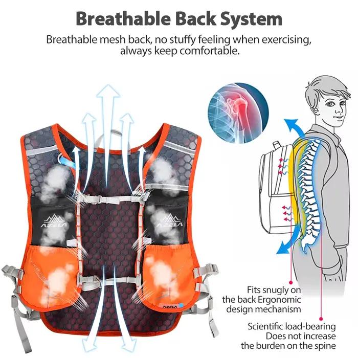 Gilet d'hydratation sac à dos de course léger