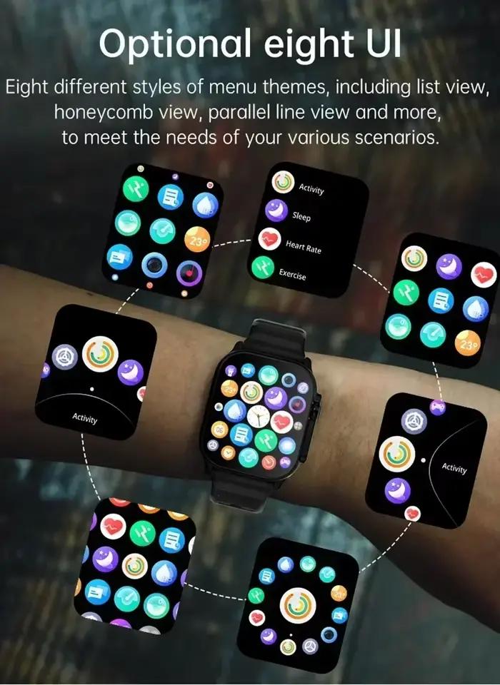 Montre connectée Watch 10 Ultra 49mm nouvelle version 2026 NFC pour hommes et femmes suivi GPS appel Bluetooth musique BT jeux recharge sans fil smartwatch occasions spéciales