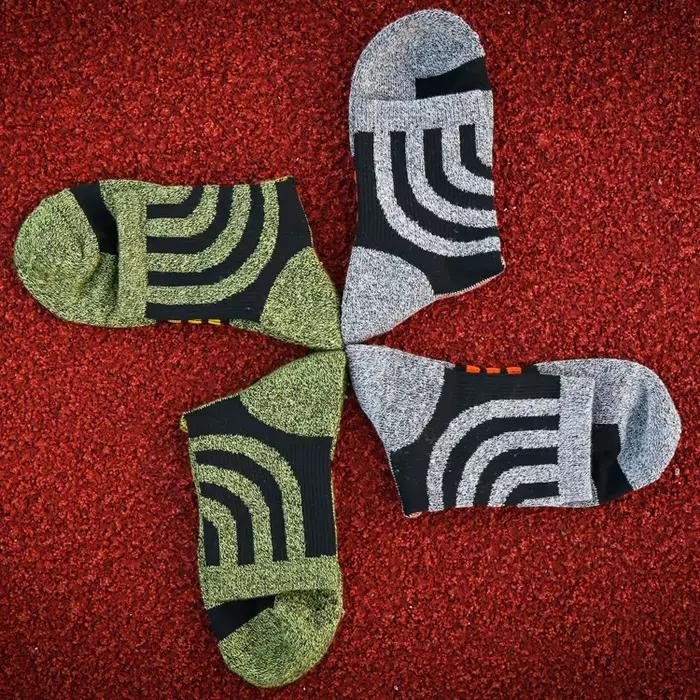 Hommes Anti Blister automne hiver Terry chaussettes Sports de plein air course cyclisme Marathon Camping Trekking Rugby