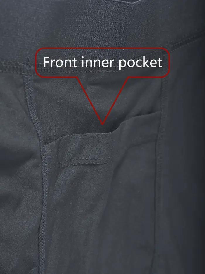 Sous-vêtements pour hommes, poches latérales de sport, course à pied, Fitness, poche intérieure avant, motif serpent en relief, évacuation de l'humidité, séchage rapide