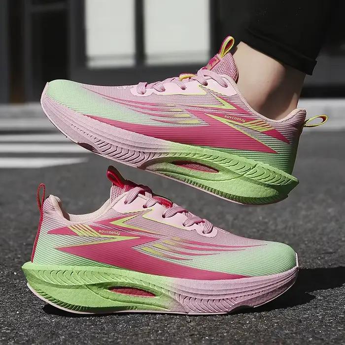 Chaussures de course Marathon spécialisées pour hommes, athlétiques, avec plaque en carbone, confortables, légères, pour femmes, entraînement, baskets de basketball