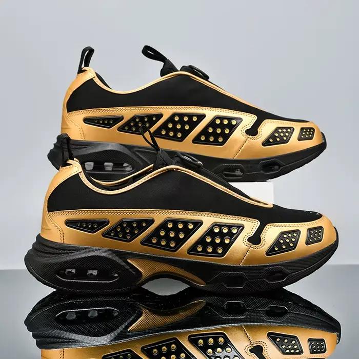 Chaussures de course pour hommes mode confortable sportif respirant haute qualité rebond épais semelle souple loisirs maille hommes chaussures de sport pour demi-marathon occasions spéciales