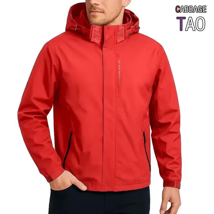 Veste de pluie imperméable à capuche pour homme