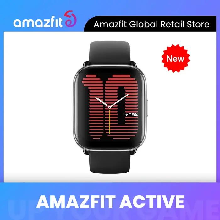 Nouveau Amazfit Active 42mm montre intelligente 5 systèmes de positionnement par Satellite 14 jours d'autonomie Smartwatch pour téléphone Android IOS