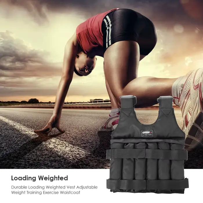 Gilet d'exercice réglable en verre lesté durable