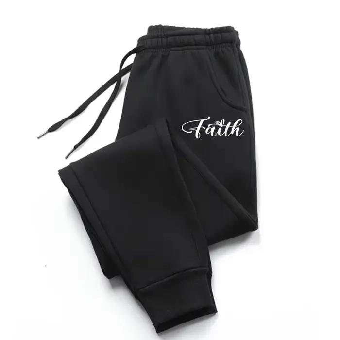 Pantalon de jogging long en molleton pour femme