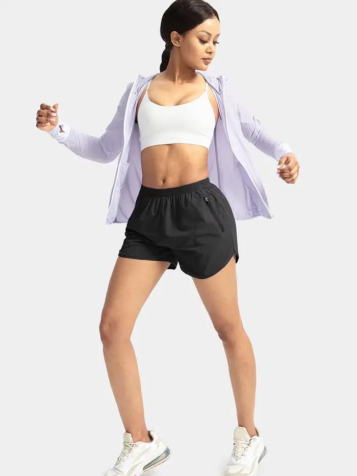 Short de course 2 en 1 pour femme