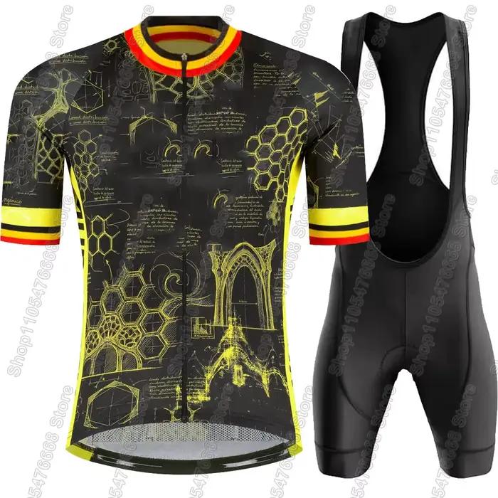 Ensemble Maillot et Cuissard Cyclisme France Tour 2026 TDF Wout Van Aert Belgique Vêtements Homme Vélo de Route VTT