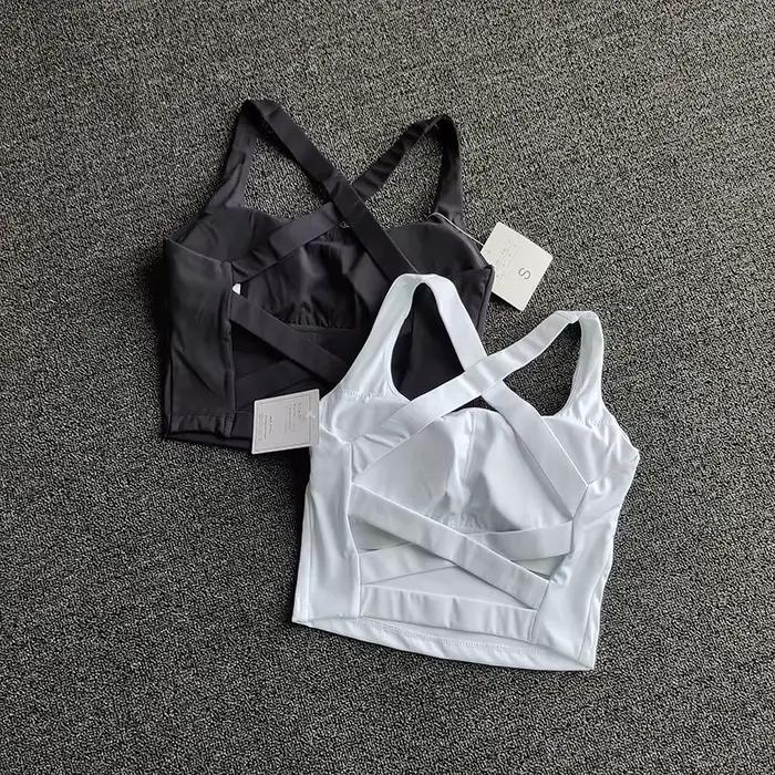 Femmes Sport soutien-gorge haut Push Up Fitness Yoga