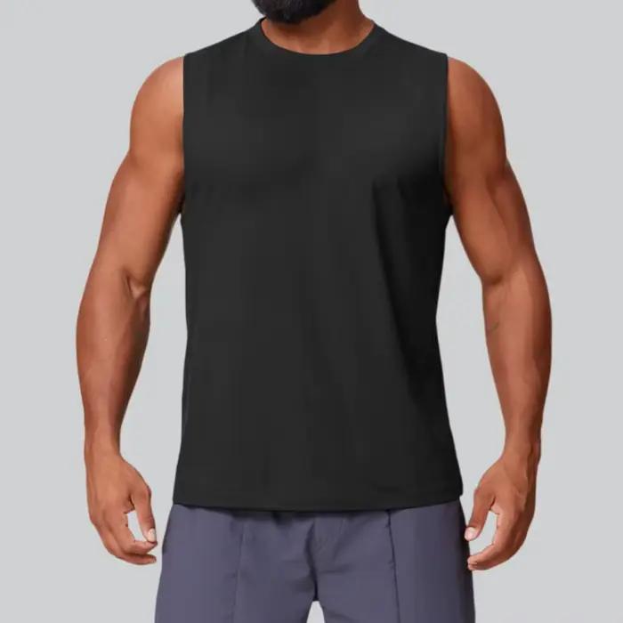 Débardeur de sport compressif sans manches pour homme – Idéal pour le fitness