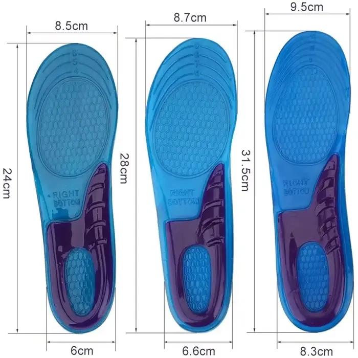 Semelles intérieures en Silicone GEL pour chaussures