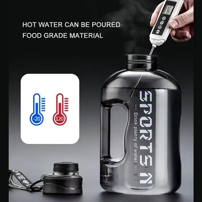 1.7L/2.7L Portable grande capacité bouteille d'eau sport