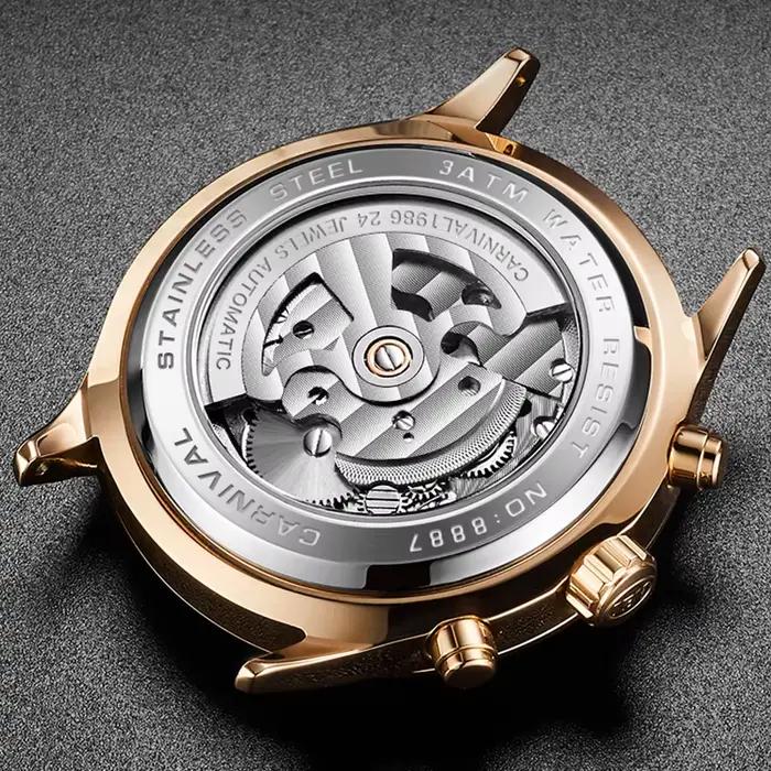 Montre carnaval mécanique robe montres pour hommes marques de luxe saphir automatique