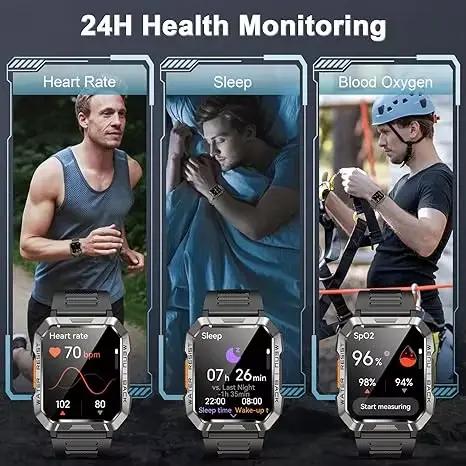 Montre connectée étanche Blackview W60 pour l'extérieur