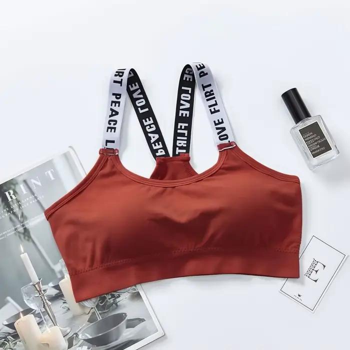 Soutien-gorge de sport sans armatures pour femme