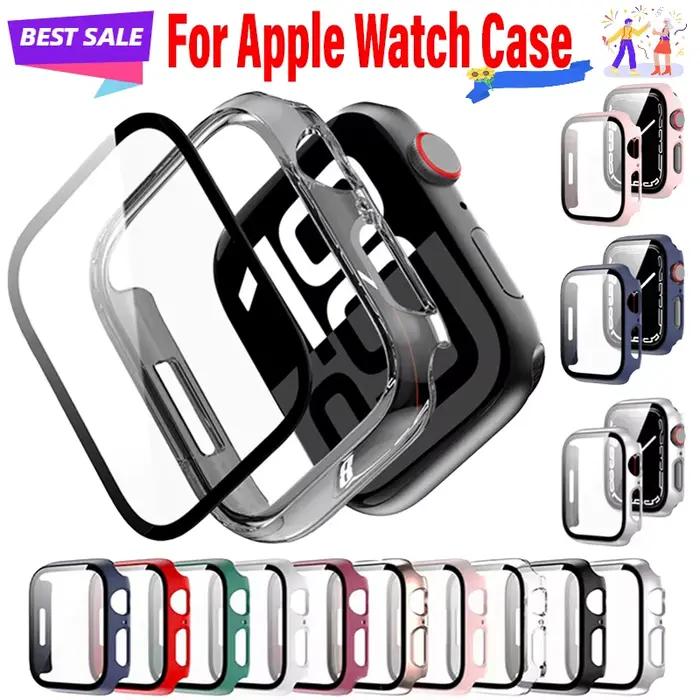 Verre trempé + étui pour Apple Watch 11 10 9 8 7 6 5 SE Ultra 2