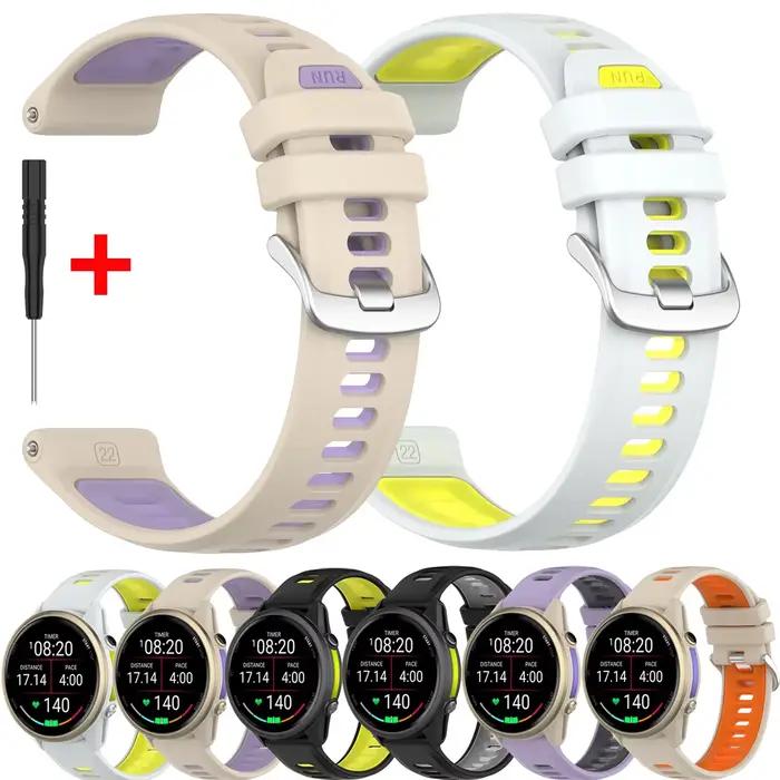Bracelet en Silicone officiel pour Garmin Forerunner 970 955 945 935 745