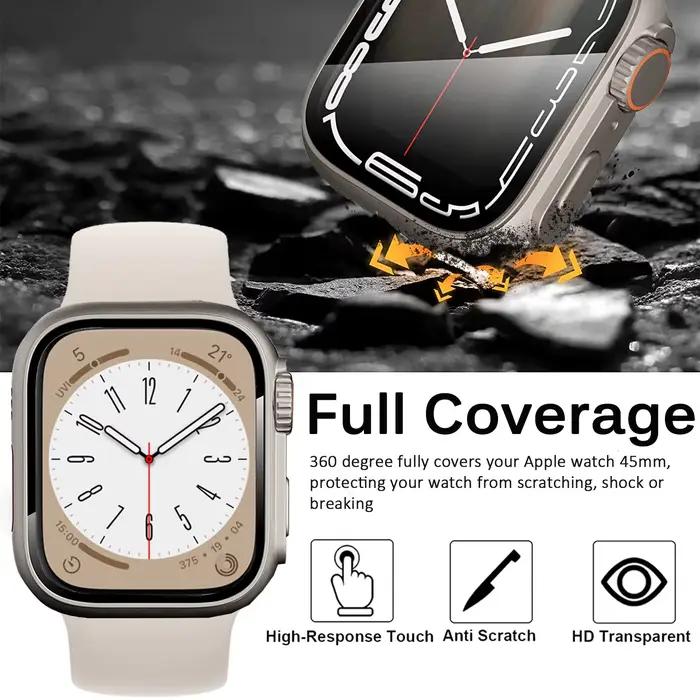 Verre + boîtier pour Apple Watch 46mm 44mm 45mm 41mm 40mm 42mm