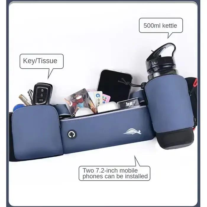 Sac banane de sport pour hommes et femmes, kit de fitness Marathon en plein air, sac bouilloire multifonctionnel, ceinture de course étanche, sac pour téléphone