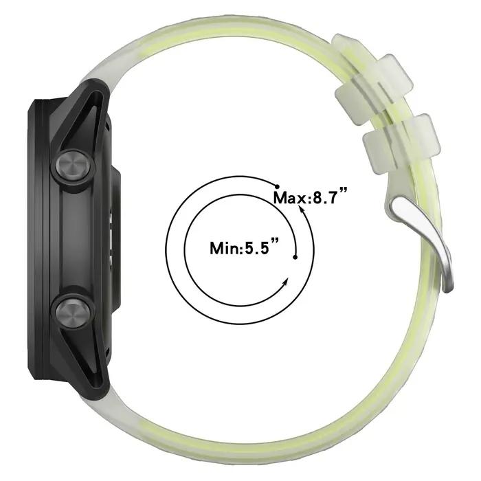 Bracelet de montre coloré en gelée pour COROS PACE 4 3 PACE 2 42mm, bracelet propre pour COROS APEX 4 42mm/APEX 2 Pro/APEX 42 46mm