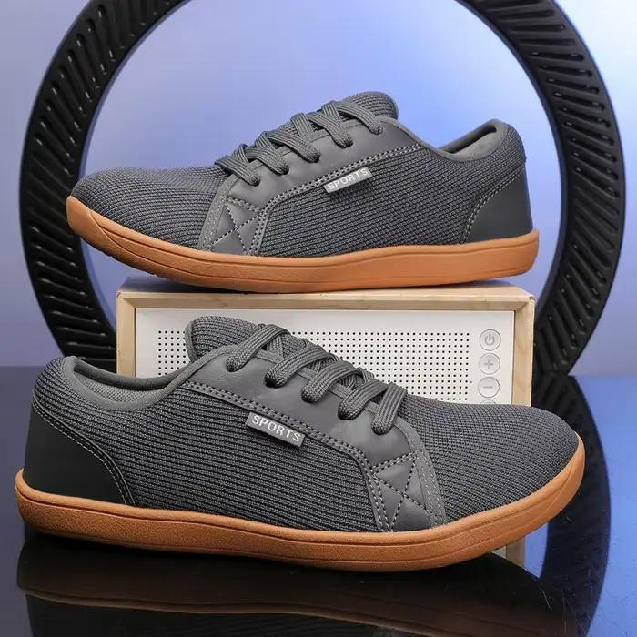 Chaussures pieds nus pour femmes, chaussures de sport décontractées tendance, maille respirante, version améliorée, semelle plate et ronde, respirantes, grande taille