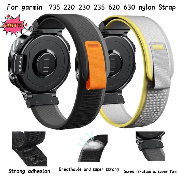 Nouveau Bracelet de Sport en Nylon pour Garmin Forerunner 735XT 735 230 235 620 630