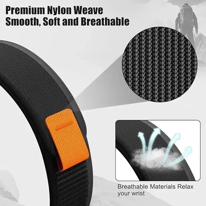 Sangle à boucle en Nylon pour Garmin Forerunner 965 955 570 970 165 55