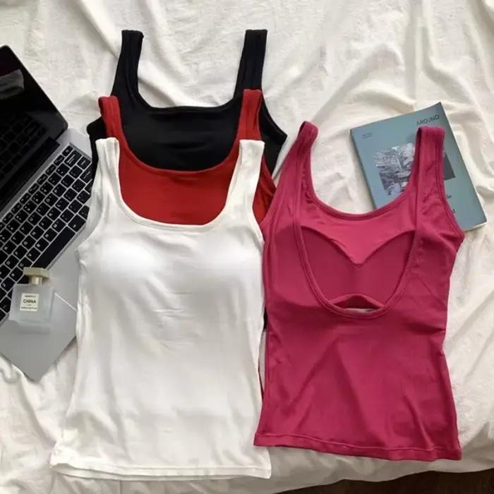 Gilet à bretelles rouge pour femmes