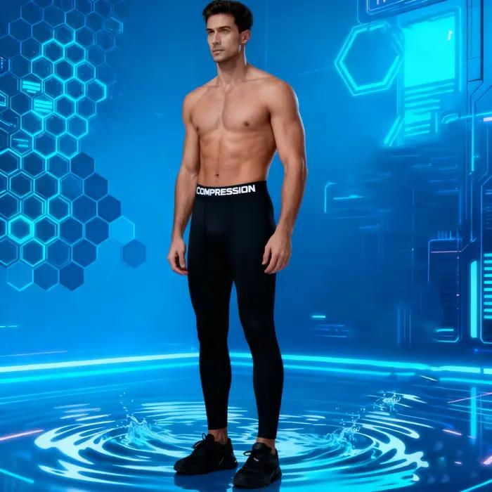 Pantalons de Compression de sport pour hommes