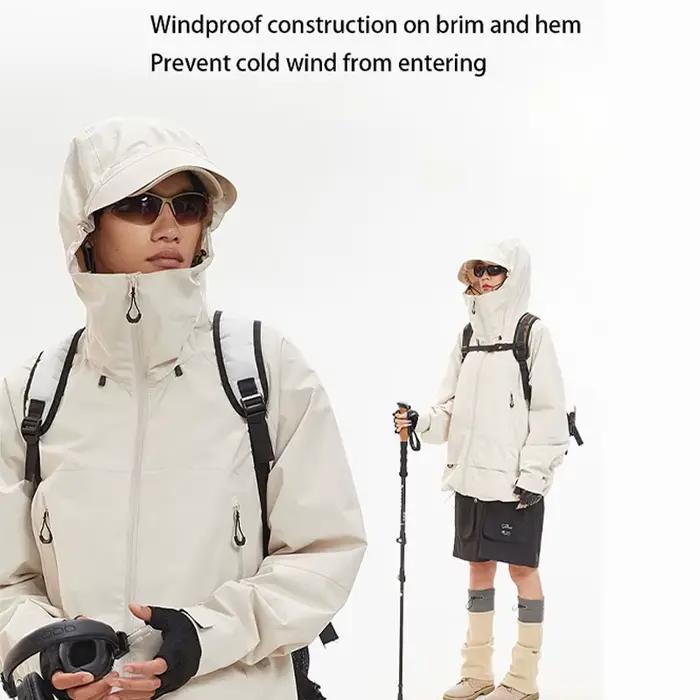 Veste de randonnée imperméable pour hommes et femmes