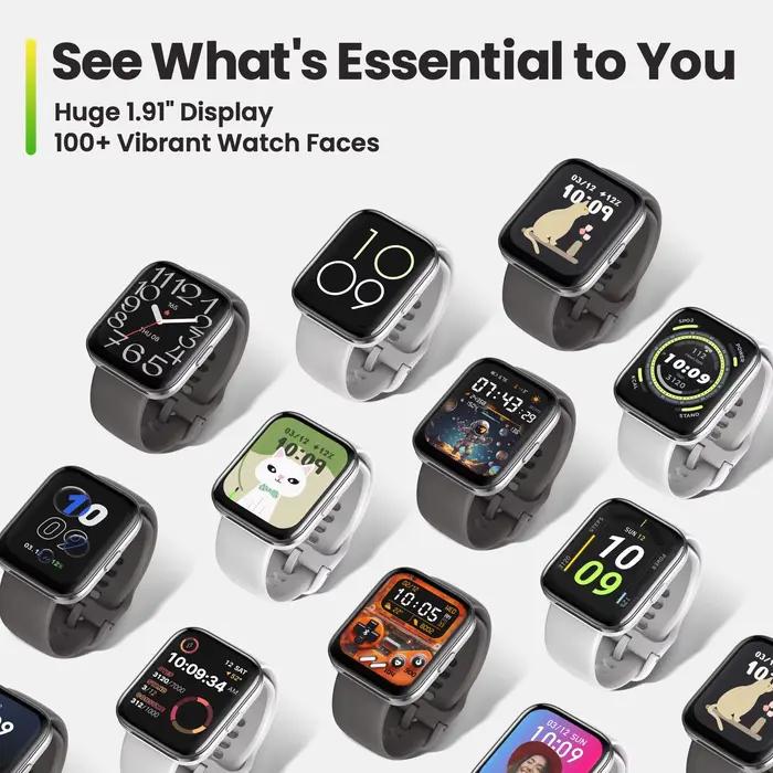 Nouvelle Amazfit Bip 5 Montre Intelligente avec 120 Modes Sportifs Surveillance de Santé 24 Heures pour Téléphone Android IOS Occasions Spéciales