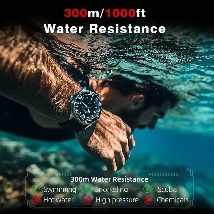Montre de plongée en acier inoxydable