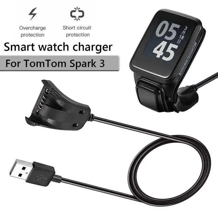 Câble de charge USB 1M pour montre connectée TomTom Runner 2 Cardio + Music