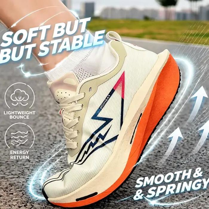 Chaussures de course pour hommes, baskets de sport respirantes et antidérapantes, légères, pour marathon, fitness, jogging en plein air