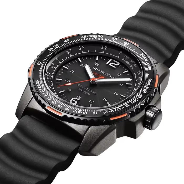 Montre solaire d'extérieur pour hommes