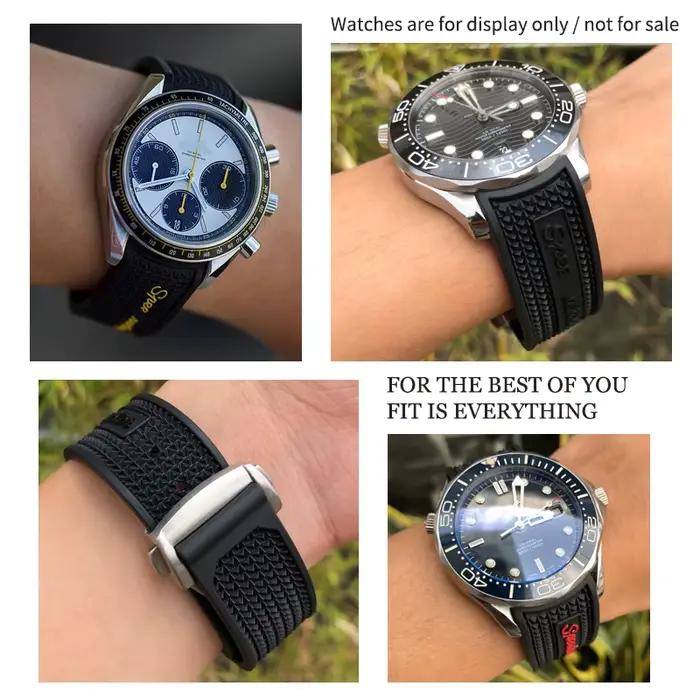 Bracelet de montre en caoutchouc et Silicone de haute qualité
