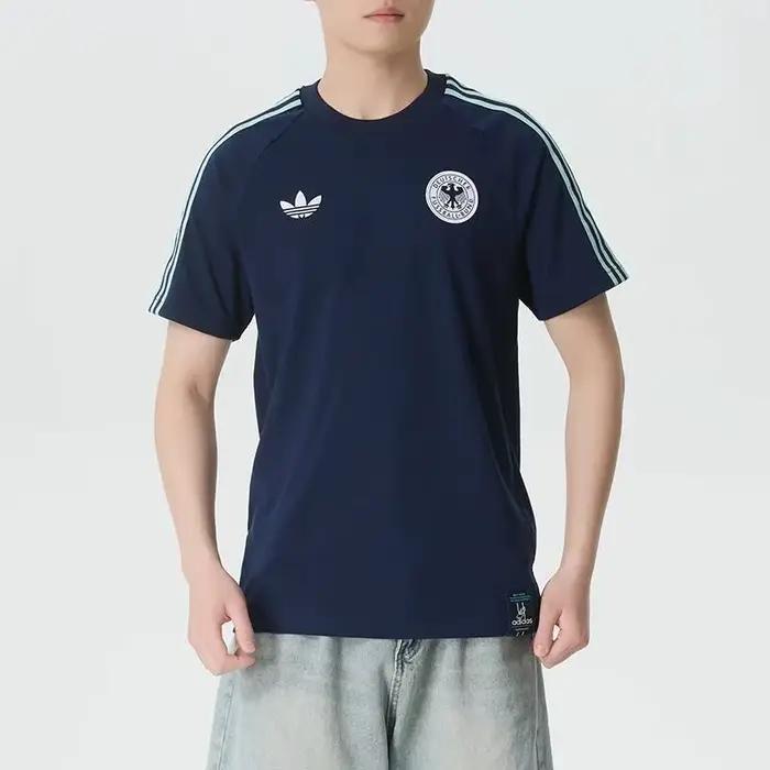 T-shirt de sport Adidas Trefoil pour homme 2026 – Maillot de football respirant et tendance à manches courtes JZ9342