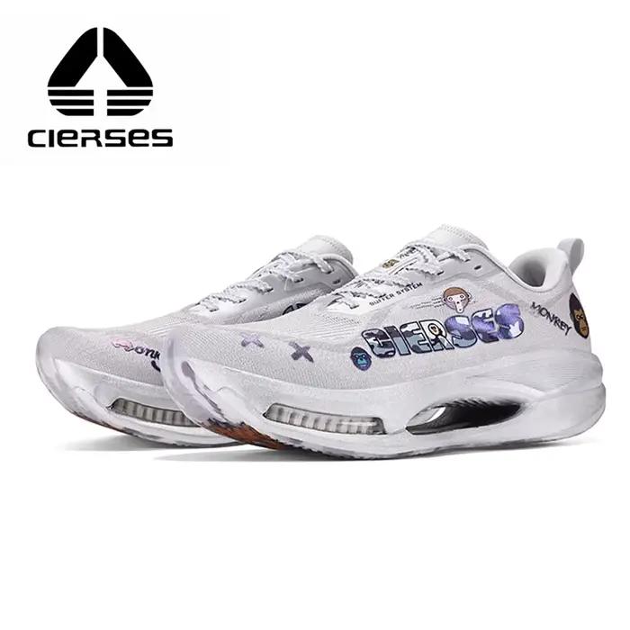 Chaussures de course CIERSES Air Cushion Full Palm Carbon Plate pour hommes