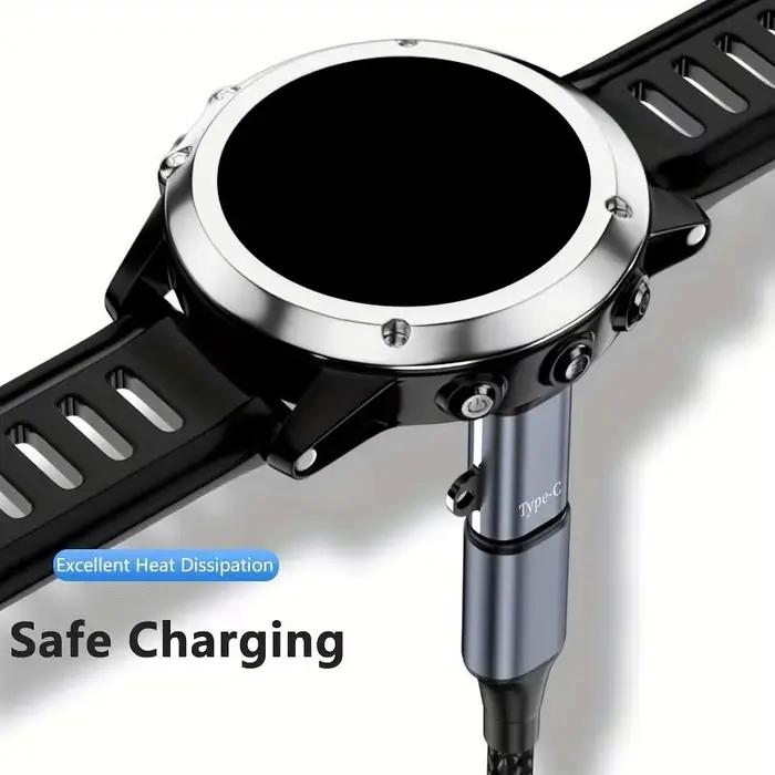 Pour Garmin Fenix 8 7 7S 7X 6S 6 Forerunner 955 965 USB-C chargeur Smartwatch adaptateur
