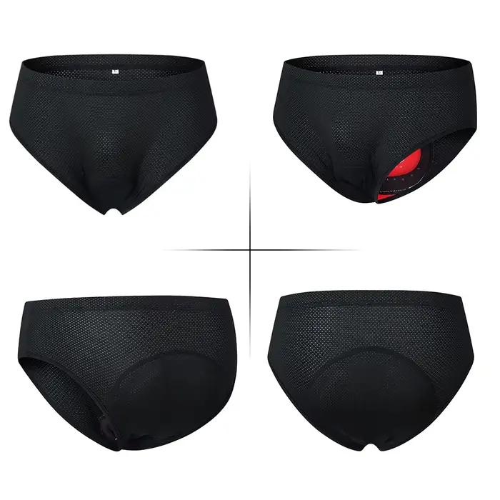 Slip respirant et rembourré pour homme, sous-vêtement de vélo