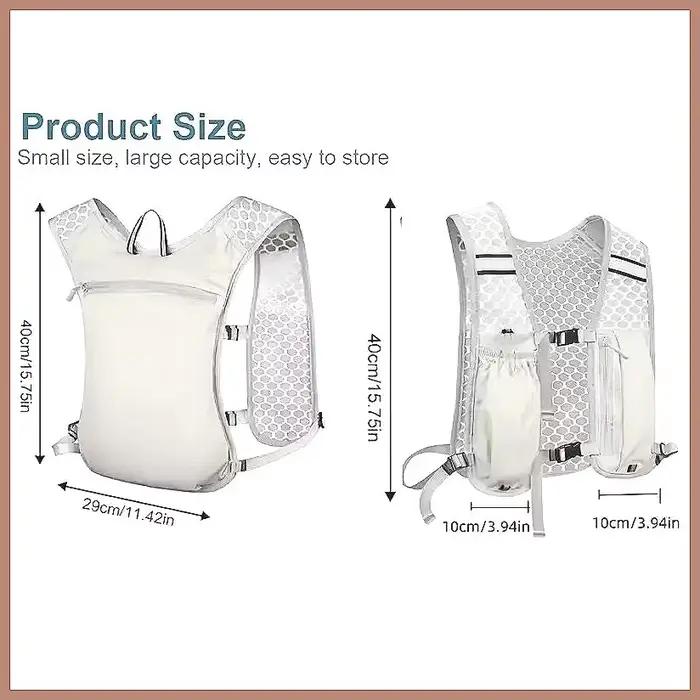 Gilet d'hydratation imperméable pour la course à pied