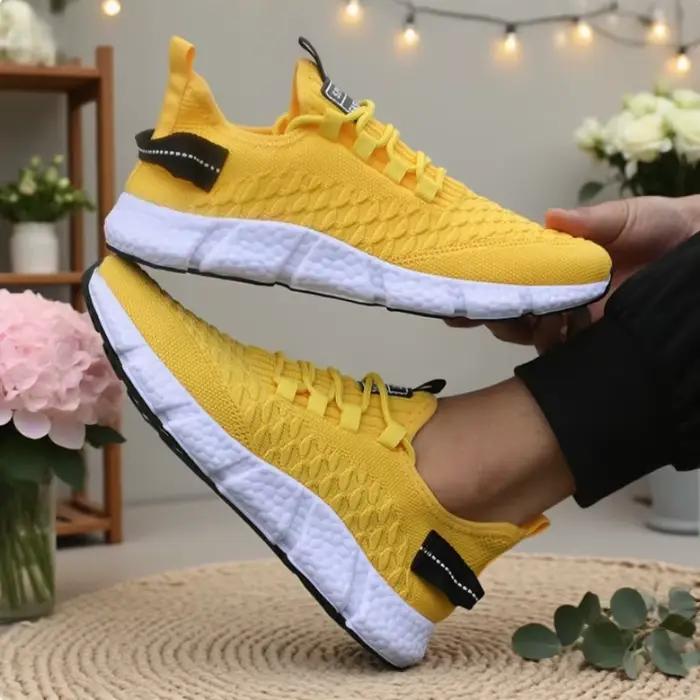 Women Running Shoes 2025 New Fashion Lightweight Sneakers for Women Soft Sole Breathable Cushioning Tennis Sports Shoes Female