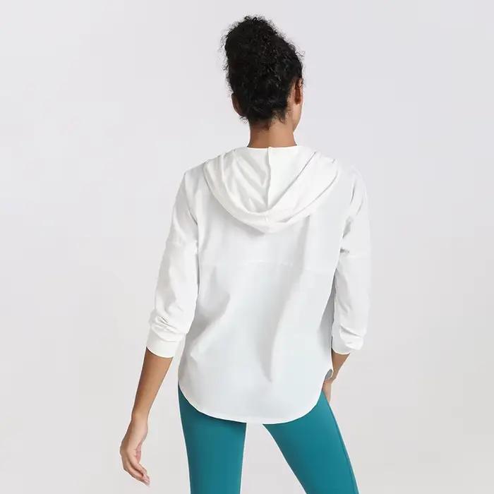 Sweat à capuche de sport avec fermeture éclair pour femme