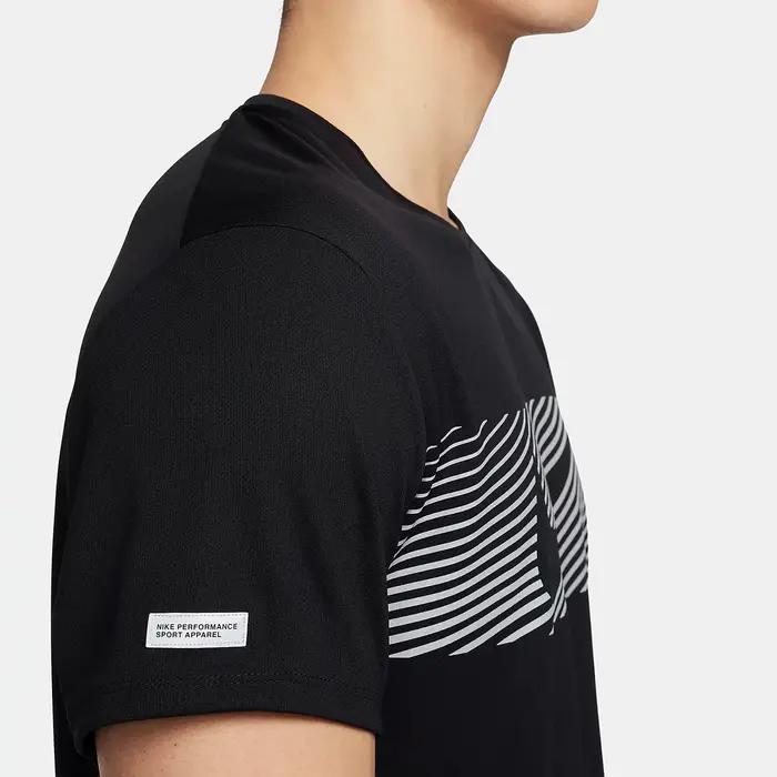 Nike officiel véritable Miler Flash Dri-FIT T-Shirt de course pour hommes FN3052-010