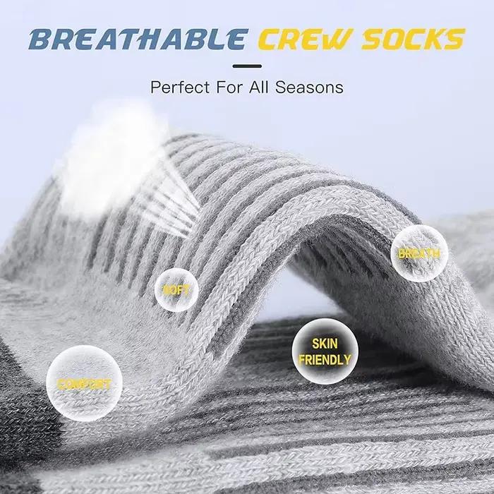 5 paires de chaussettes athlétiques pour hommes