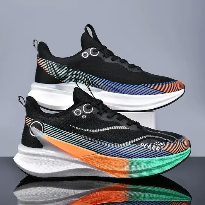 Chaussures de course pour hommes avec plaque en carbone