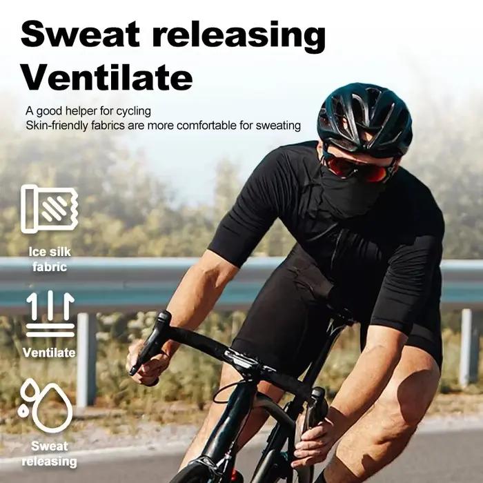 Masque facial de cyclisme absorbant la sueur