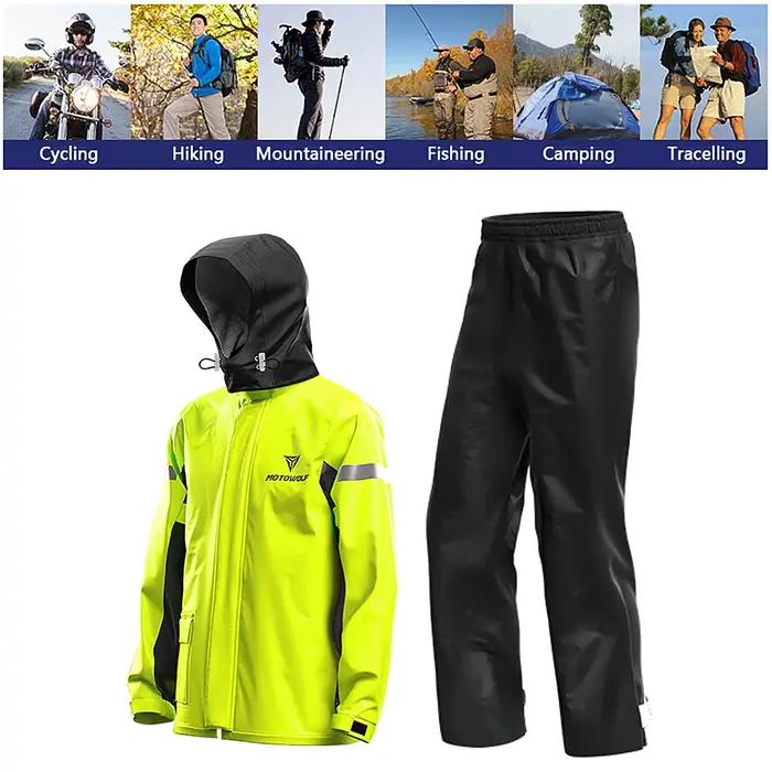 Veste et pantalon de pluie imperméables pour homme