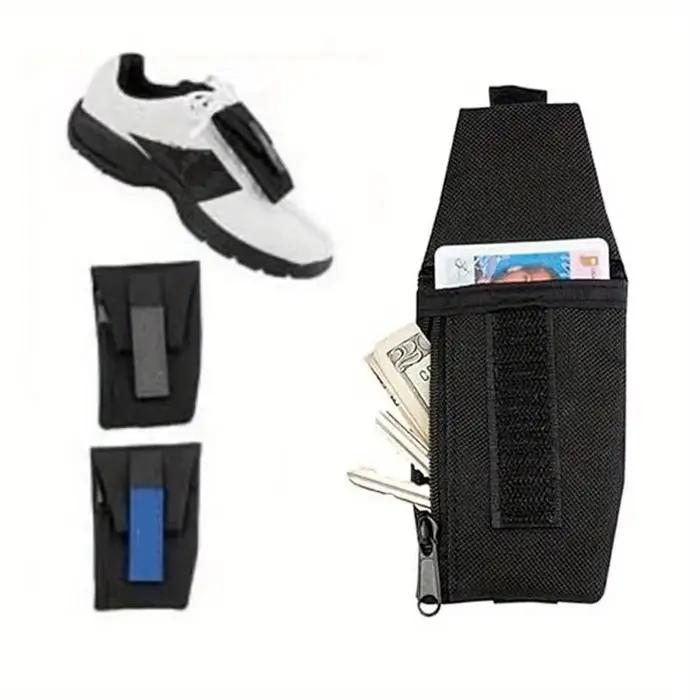 Portefeuille/porte-monnaie d'entraînement de course sportif pour hommes – Porte-zip de gymnastique intégré pour chaussures avec plusieurs compartiments pour clés, espèces et cartes