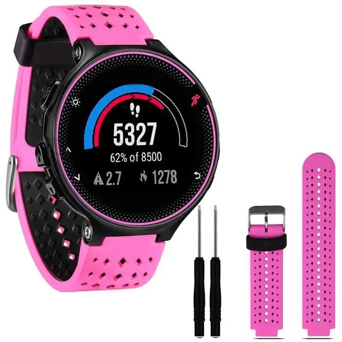 Bracelet de montre en Silicone pour Garmin Forerunner 235/220/230/620/630/735XT